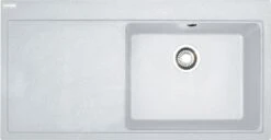 Franke Mythos - Évier En Granit MTG 611/7, 1000x515 Mm, Blanc Artic 114.0150.010