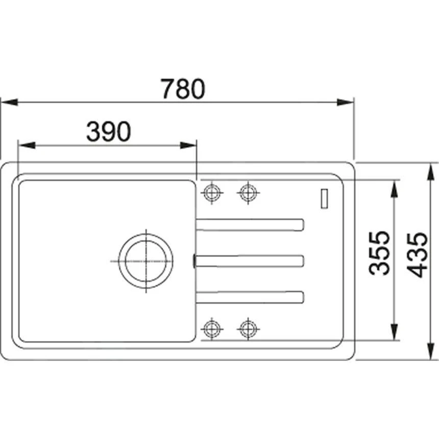 Franke Colonnes - Ensemble de cuisine G121, évier en fragranit BSG 611-78 / 39 et mitigeur FC 9541.424, cachemire 114.0510.451