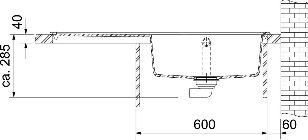 Franke Mythos - Évier en granite MTG 611/2, 1000x515 mm, pierre grise 114.0150.007