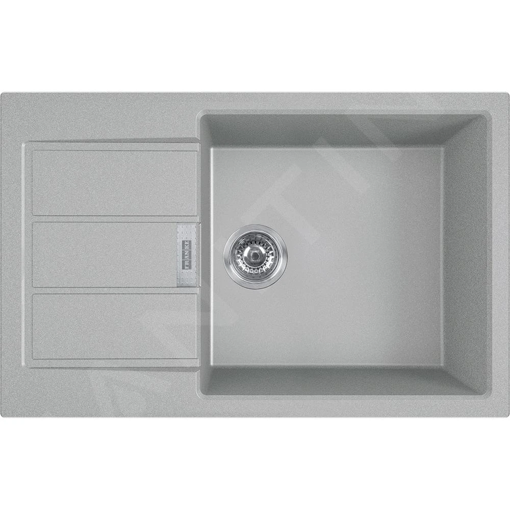 Franke Colonnes - Ensemble T88, évier en Tectonite S2D 611-78 XL et robinetterie FN 0147.031, gris/chrome 143.0618.744