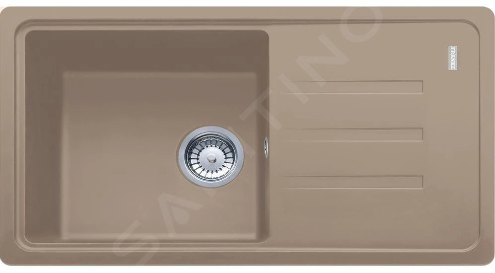 Franke Colonnes - Ensemble de cuisine G121, évier en fragranit BSG 611-78 / 39 et mitigeur FC 9541.424, cachemire 114.0510.451