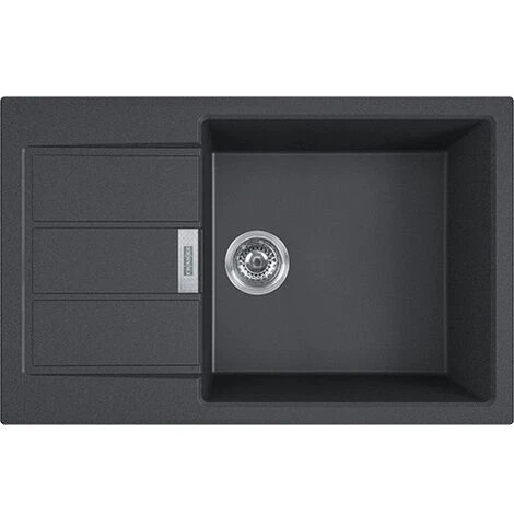 Franke SIRIUS - 2.0 S2D 611-78 Tectonite® Evier à encastrer avec bac XL Noir