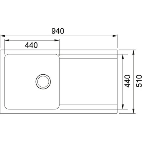 Franke Orion - OID 611 évier de cuisine à encastrer Tectonite® Blanc Artic