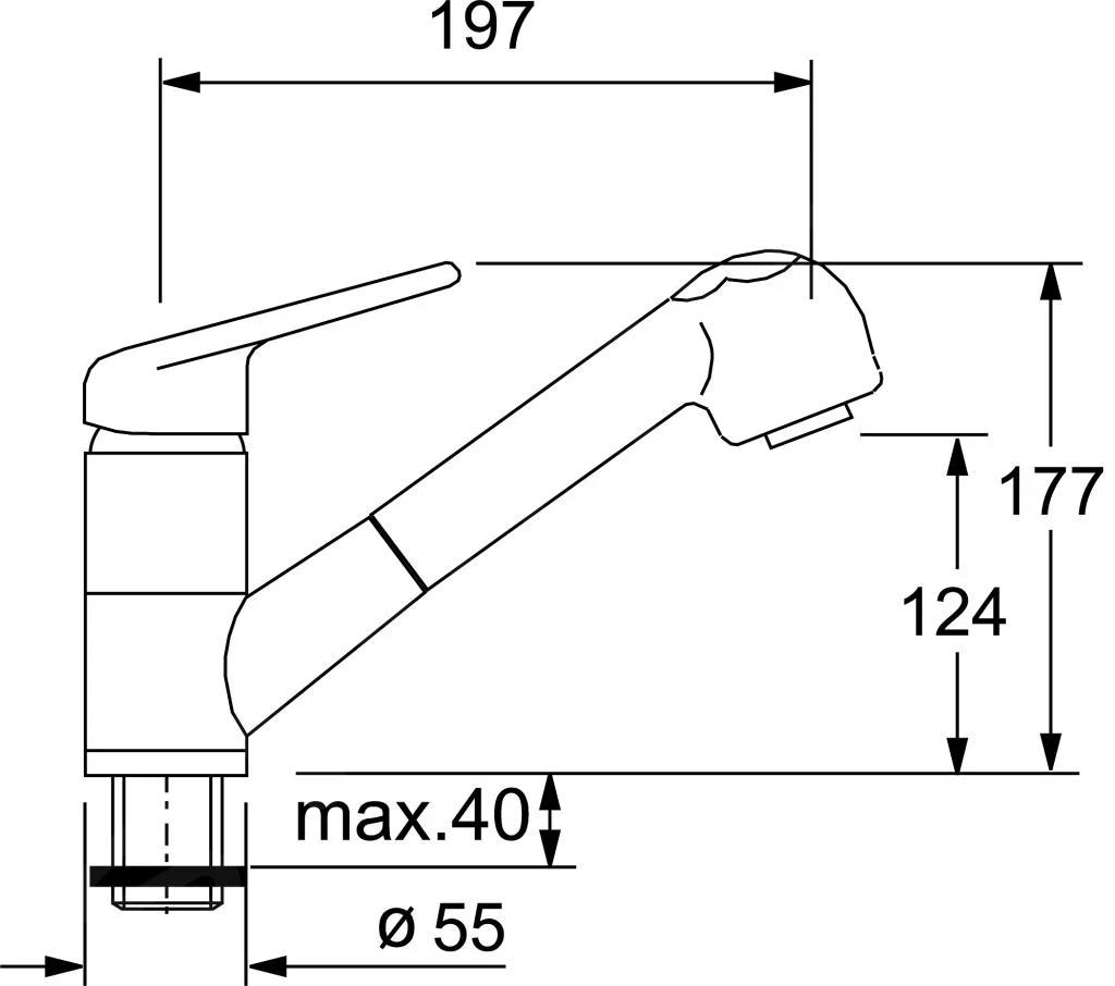 Franke Colonnes - Set de cuisine G57, évier en granit BFG 611-78, pierre gris + robinet FC 9547, pierre gris 114.0323.918