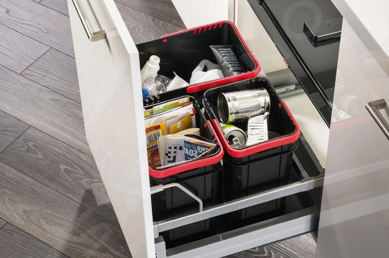 Franke Poubelle tri sélectif - Poubelle encastrable 300-60 Trio 121.0150.146