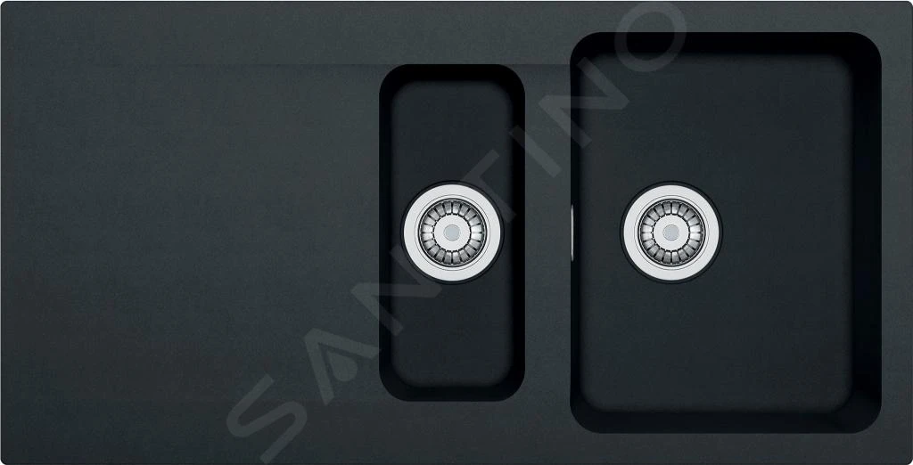 Franke Orion - Évier en tectonite OID 651, 1000x510 mm, noir 114.0288.592