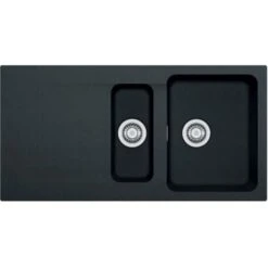 Franke Orion OID 651 Évier Avec égouttoir Réversible Et Vide-sauce 100x51cm, Tectonite®, Carbone (OID651C)