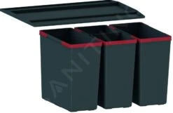 Franke Poubelle Tri Sélectif - Poubelle Encastrable Easysort 600-2-2 121.0494.193