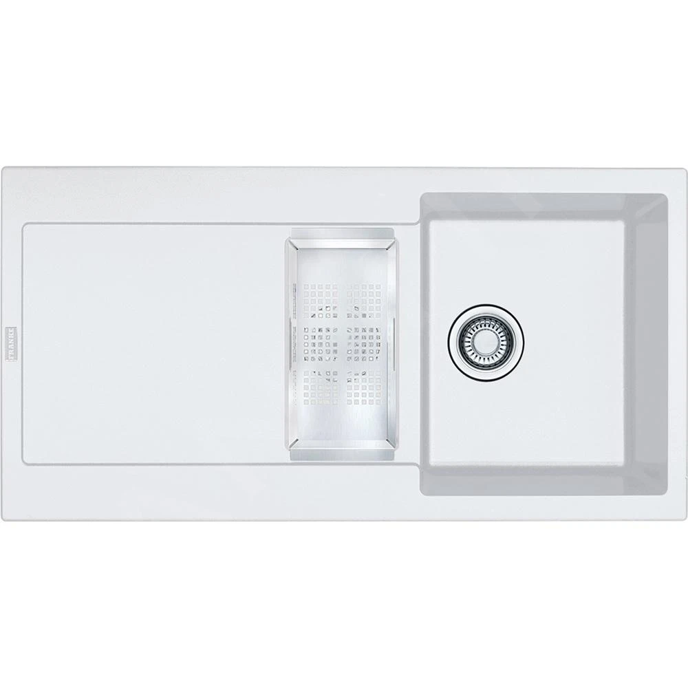 Franke Maris - Évier en fragranit MRG 651, 970x500 mm, blanc artic 114.0120.249