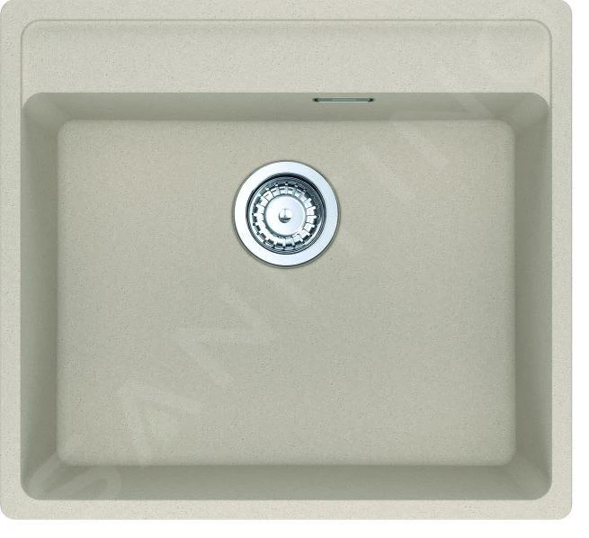 Franke Colonnes - Ensemble G244, évier en fragranit MRG 610-52 RTL et mitigeur FP 0408.031, sahara / chrome 114.0675.600