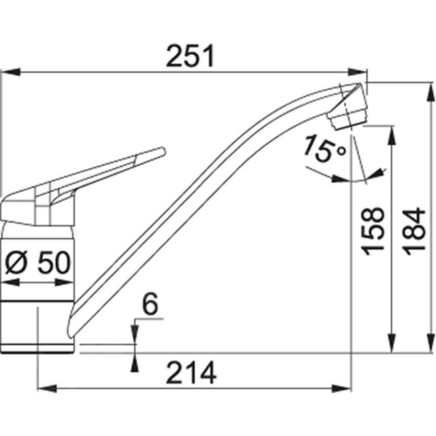 Franke Colonnes - Ensemble de cuisine G121, évier en fragranit BSG 611-78 / 39 et mitigeur FC 9541.424, cachemire 114.0510.451