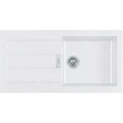 Franke Sirius 2.0 - Évier En Tectonique S2D 611-100, 1000x500 Mm, Blanc 143.0613.639