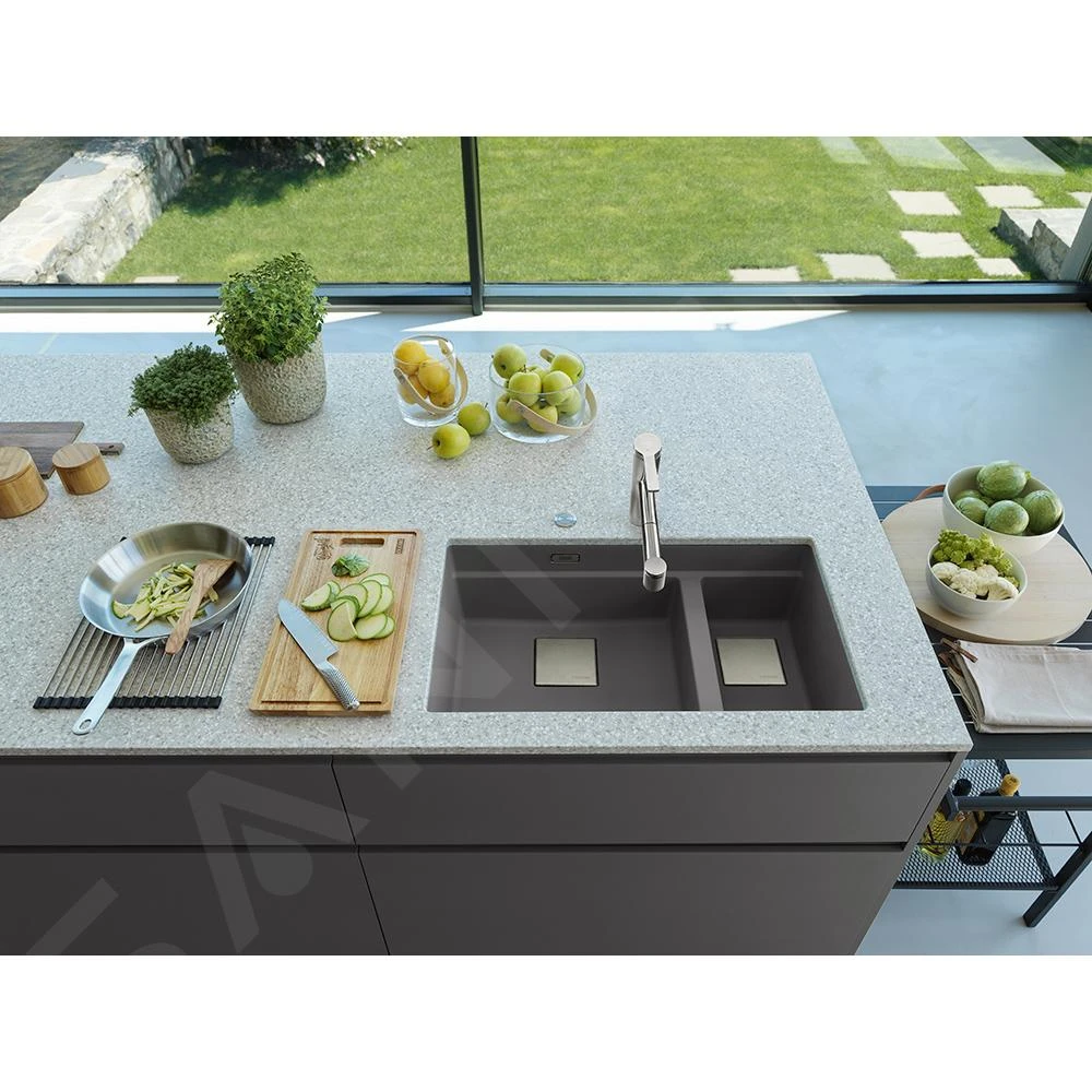 Franke Tango Neo - Mitigeur d'évier FG 6389.501 avec douchette extractible, inox 115.0596.389