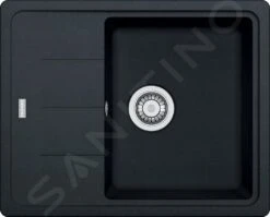 Franke Basis - Évier En Fragranit BFG 611-62, 620x500 Mm, Onyx 114.0285.105