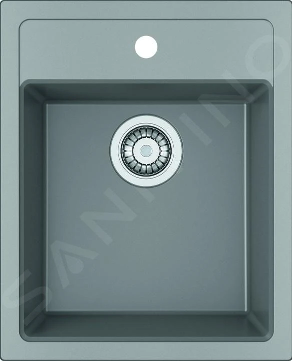 Franke Colonnes - Ensemble de cuisine T101, évier en tectonite SID 610-40 et mitigeur FP 9000.084, gris 143.0675.709