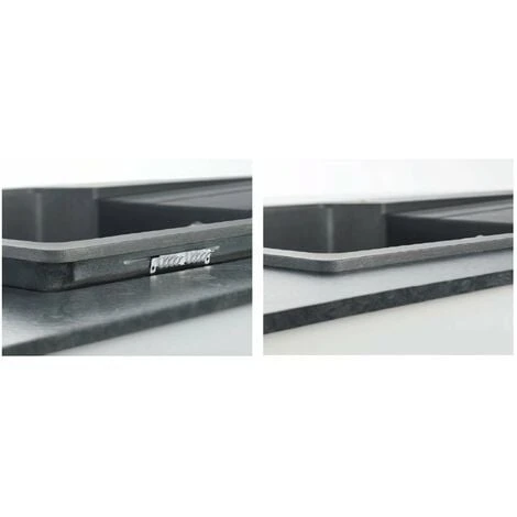 Franke Sirius 2.0 - Évier en tectonite S2D 620-86, 860x500 mm, noir 143.0637.161