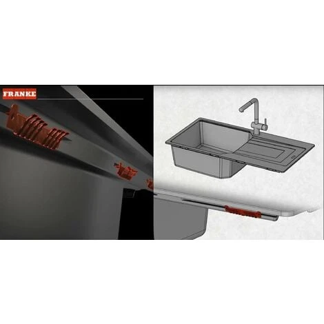 Franke Sirius 2.0 - Évier en tectonite S2D 620-86, 860x500 mm, noir 143.0637.161