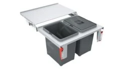 Franke Poubelle Tri Sélectif - Poubelle Encastrée Garbo 60-2 121.0284.027