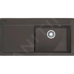 Franke Mythos - Évier En Céramique MTK 611-100 / 7, 1000x510 Mm, Graphite 124.0335.857