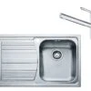 Franke Colonnes - Set N86, évier En Inox LLX 611/7 Et Mitigeur FC 3054.031, Inox / Chrome 101.0650.596
