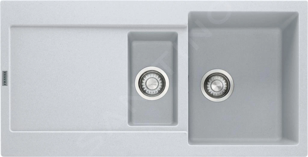 Franke Maris - Évier en fragranit MRG 651, 970x500 mm, blanc artic 114.0120.249