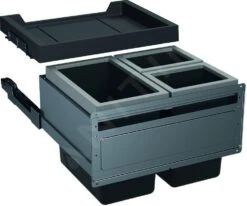 Franke Poubelle Tri Sélectif - Poubelle Encastrée FX 60 26-11-11 121.0557.763