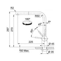 Franke Mitigeur Cuisine Atlas Neo Douchette Monojet Inox 444903