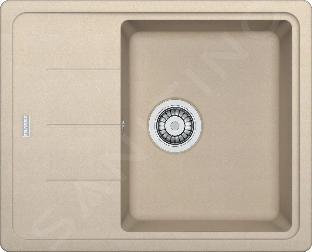 Franke Basis - Évier en fragranit BFG 611-62, 620x500 mm, sable 114.0285.108