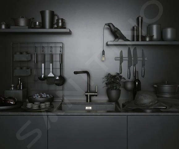 Franke Atlas Neo - Mitigeur évier électronique FC 5489.502, noir 115.0625.525