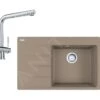 Franke Colonnes - Set G224, évier En Fragranit CNG 611-78 TL / 7 Et Mitigeur Samoa, Cachemire / Chrome 114.0650.799