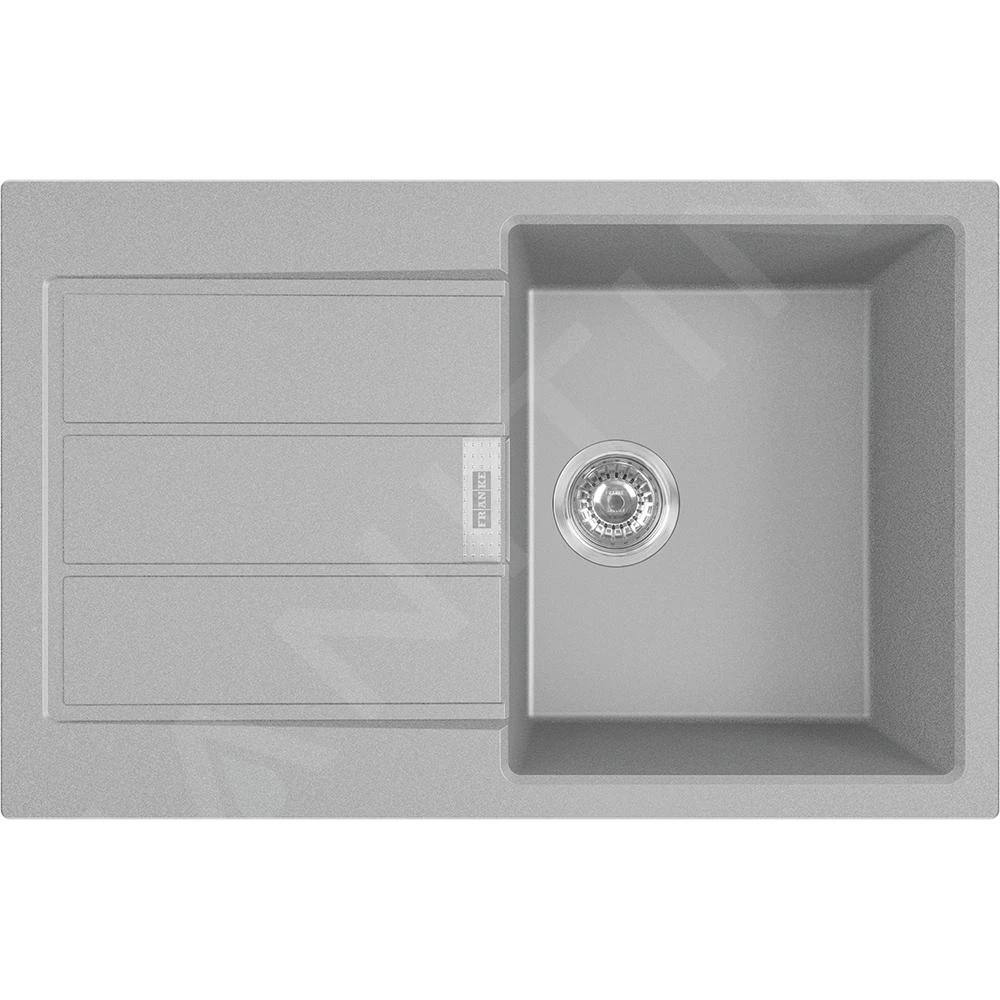 Franke Colonnes - Ensemble de cuisine T105, évier en tectonite S2D 611-78 et mitigeur FP 9000.084, gris 143.0675.731