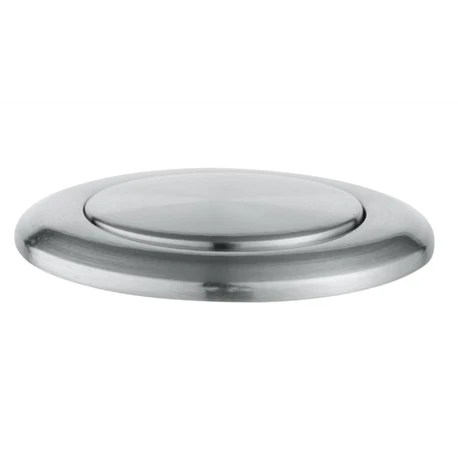 Bouton vidage pour évier Push rond Inox satiné 686987