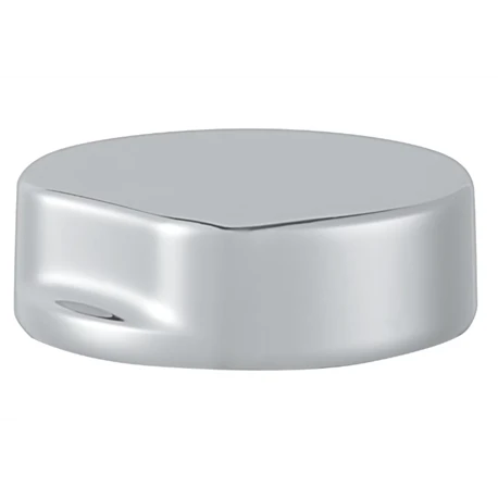 Bouton rotatif chromé rond 128883