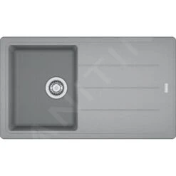 Franke Basis - Évier En Fragranit BFG 611-86, 860x500 Mm, Pierre Grise 114.0494.919