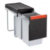 Franke Poubelle Sous évier Cube 30, 2 Bacs 15 + 15 Litres 015672