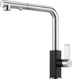 Franke Robinetterie - Mitigeur D&apos;évier FG 0392.071, Chrome/onyx 115.0392.382