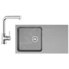 Franke Colonnes - Set De Cuisine T40, évier En Tectonite OID 611, Gris + Robinet FN 0147.031 114.0441.307