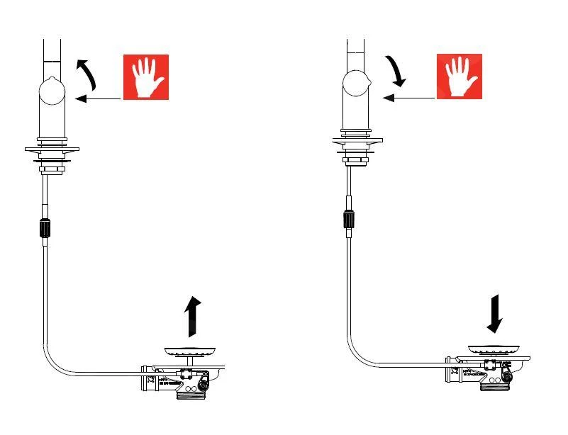 Franke Active - Mitigeur d'évier FN 5350.149, avec commande de vidage, inox 115.0653.504