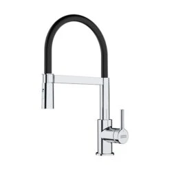 Franke Mitigeur Cuisine Lina Semi-Pro Chromé/noir Mat 901819
