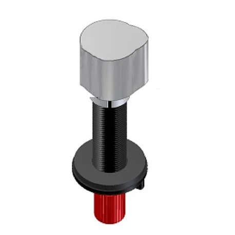 Tirette pour évier Rotatif rond Nickel brossé 483969