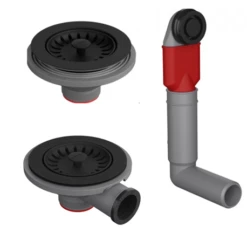 Franke Vidage Pour évier Noir Manuel, 1 Cuve 1/2 Ou 2 Cuves 094190